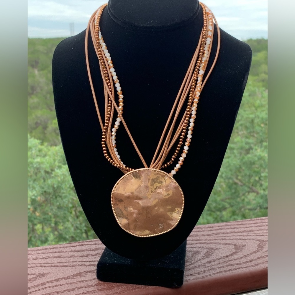 Cato’s Beaded Pendant Necklace